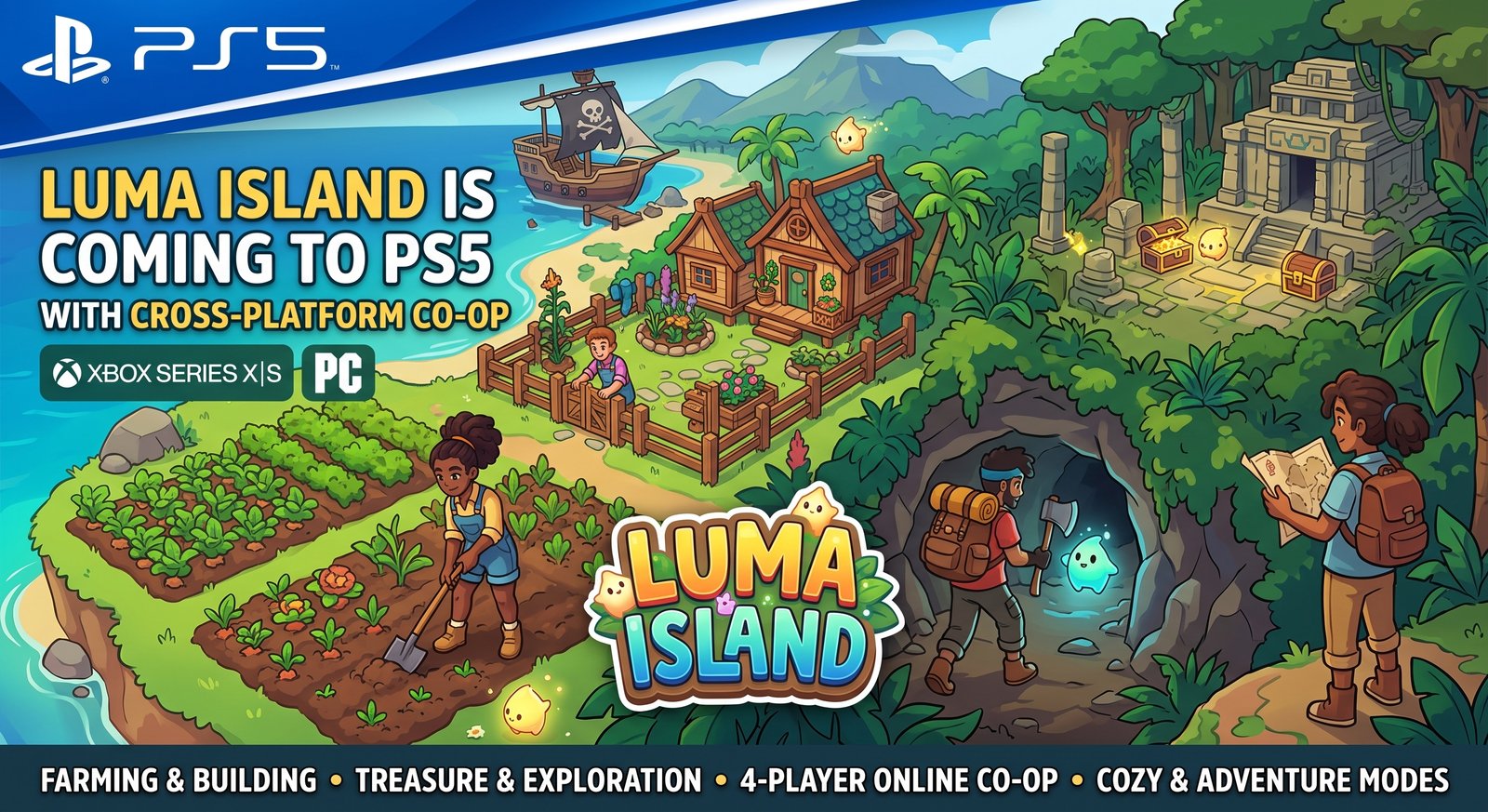 Luma Island Is Coming to PS5 With Cross-Platform Co-op